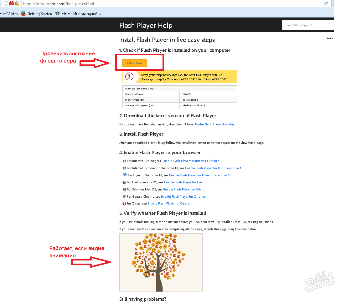 Yandex Eklentilerinde Adobe Flash Playerı nasıl etkinleştirebilirim Ya da modülle çalışmak hakkında her şey 15