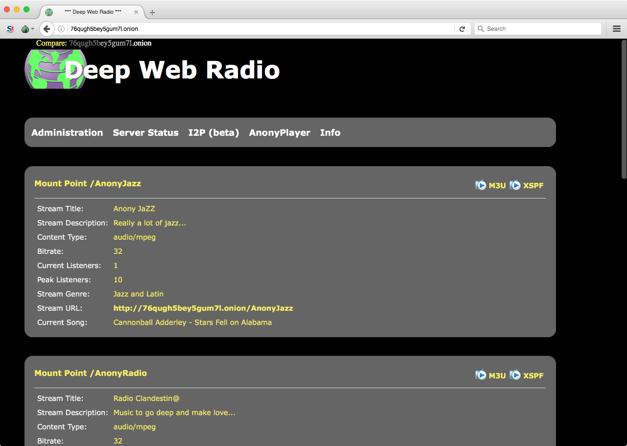 Deep Web Radio. 